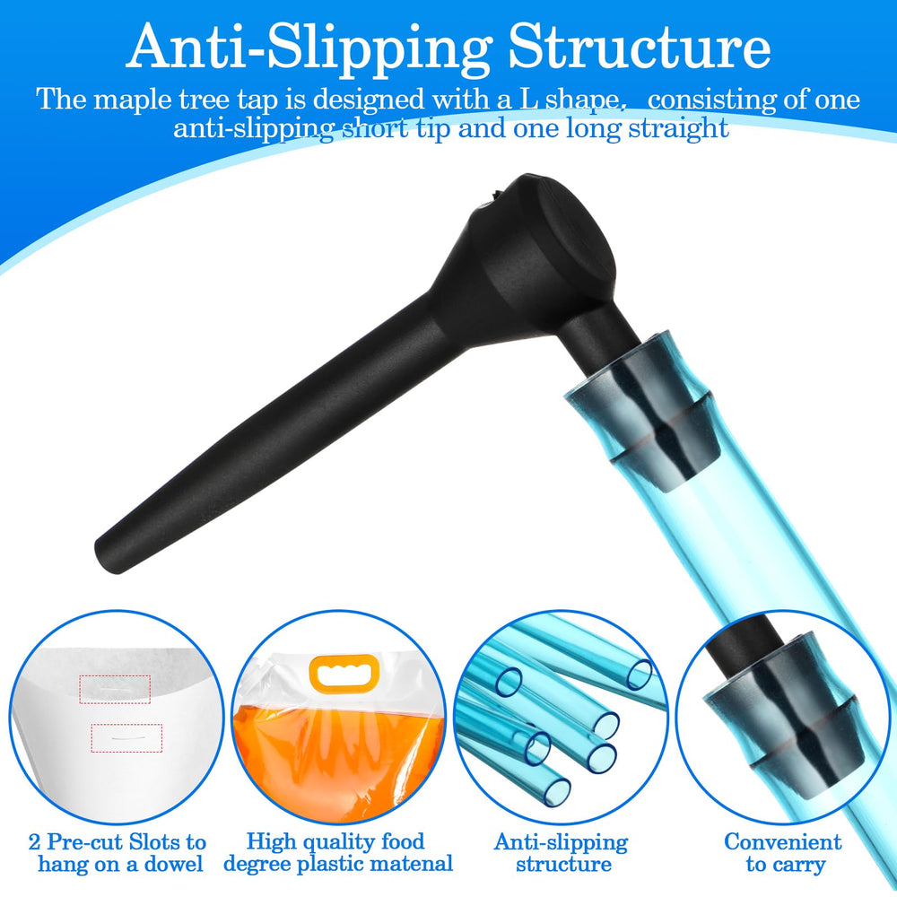 SiliFine filter removing sediment from sap during collection.