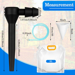 SiliFine tubing channels sap to a bag for smooth flow.