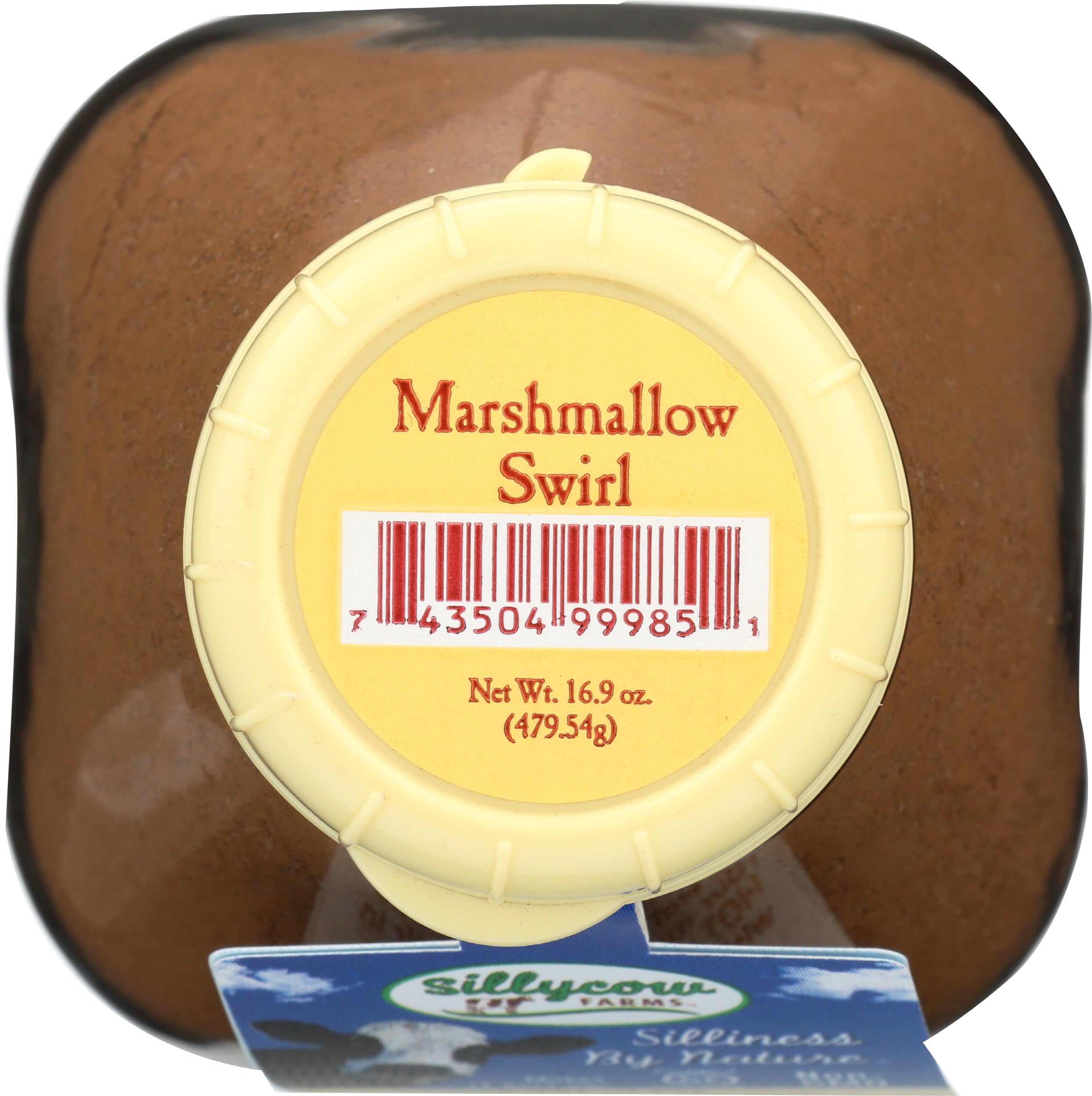 Silly Cow Farms Marshmallow Swirl mixed with milk for creaminess.