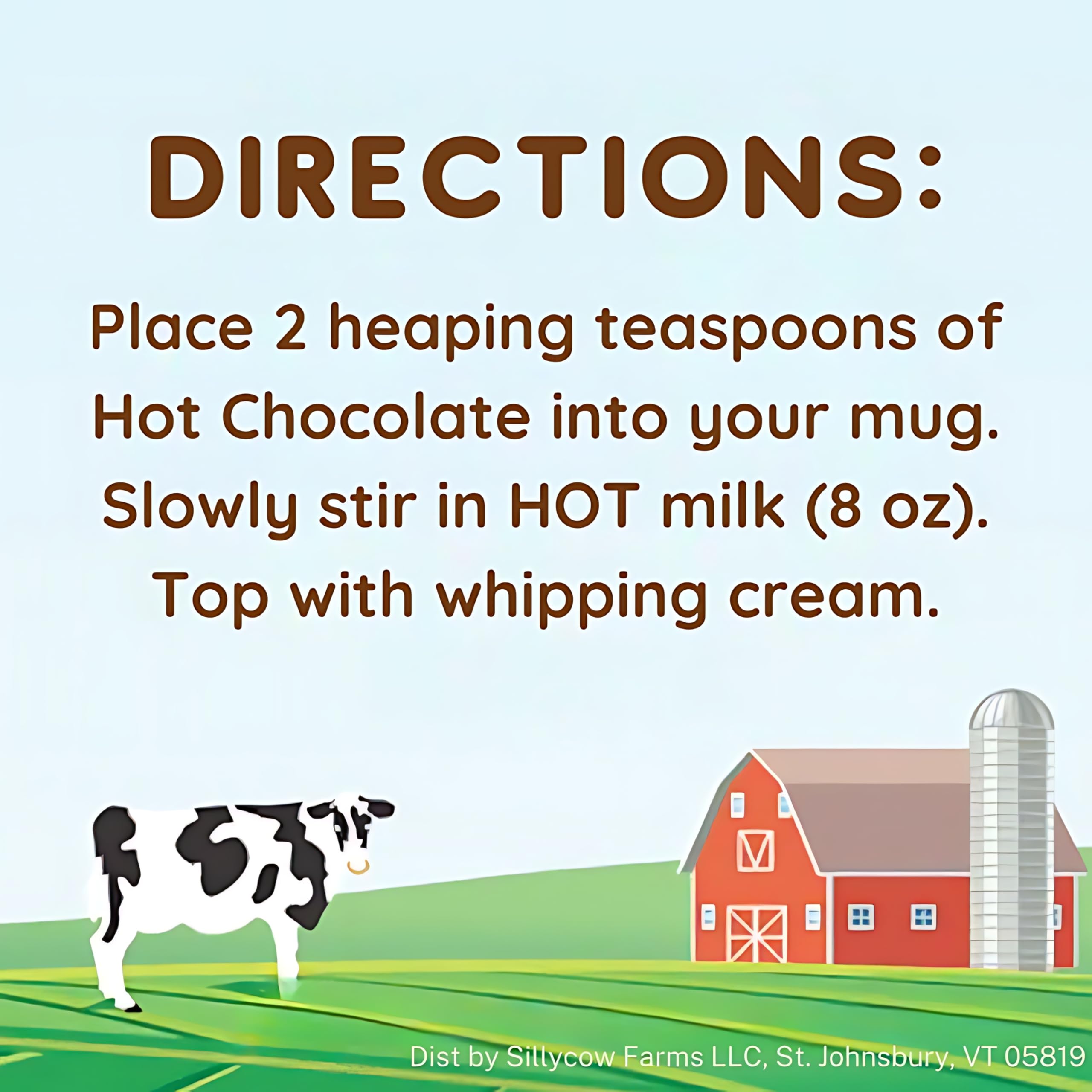 Silly Cow Farms glass bottle packaging showcased for gift-ready, reusable design.