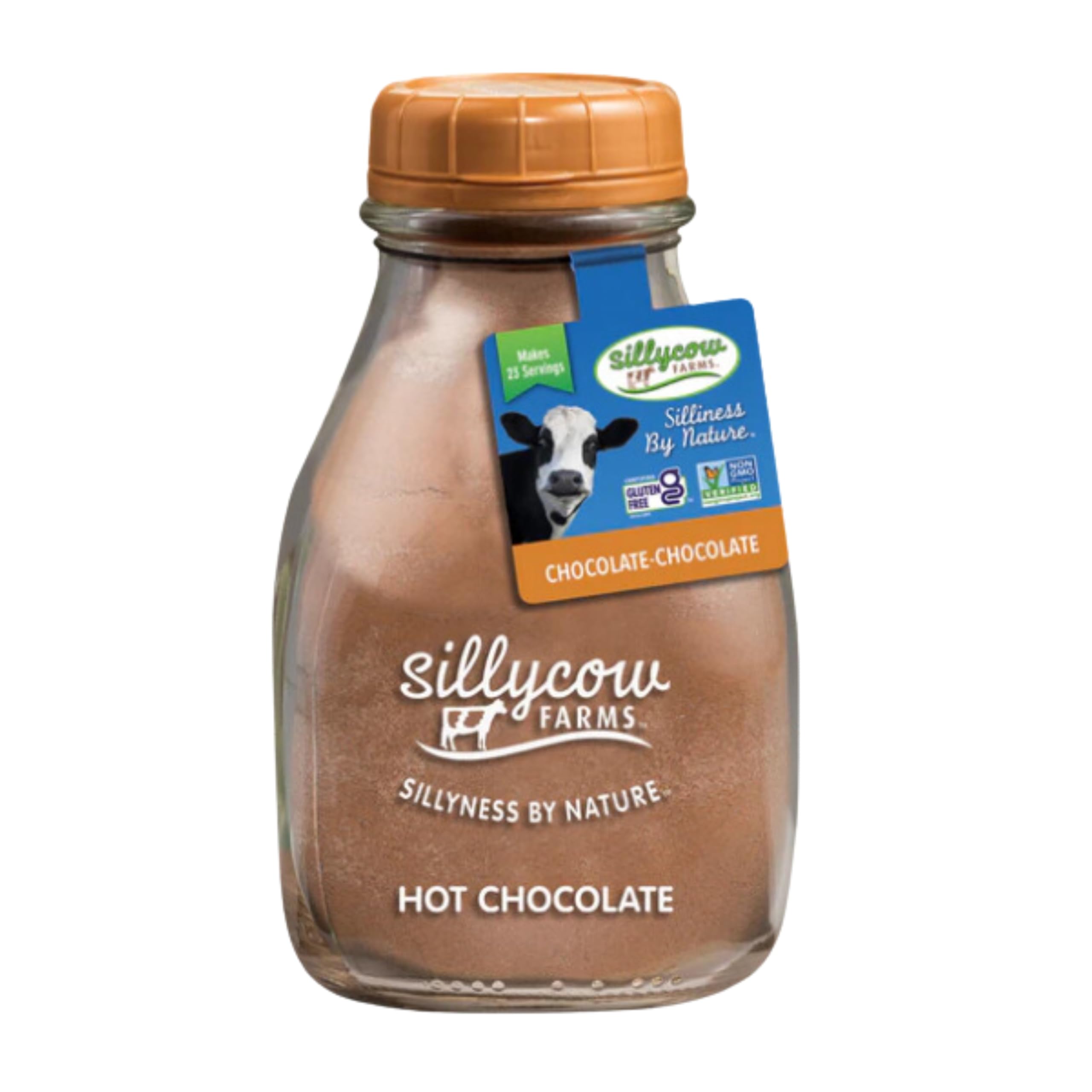 Sillycow Farms hot chocolate bottle pour offers rich, cozy indulgence for chilly evenings.