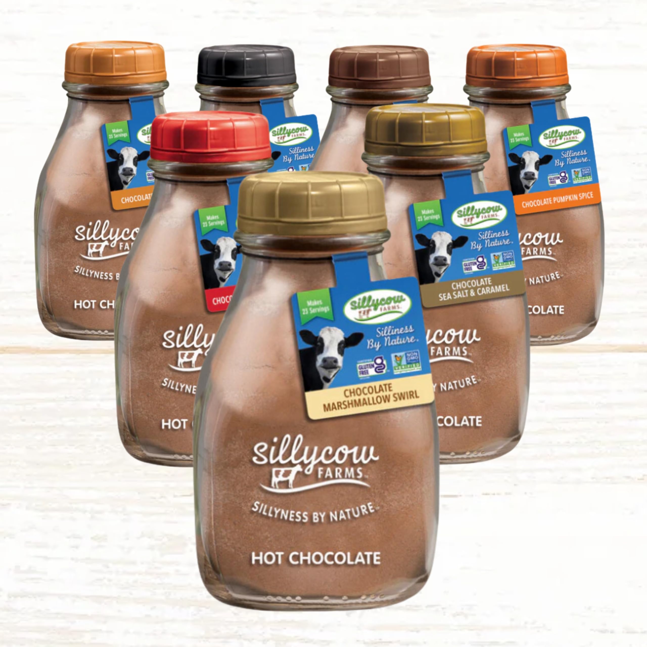 Sillycow Farms bottle reusable glass – sustainable packaging for eco-conscious chocolate lovers.