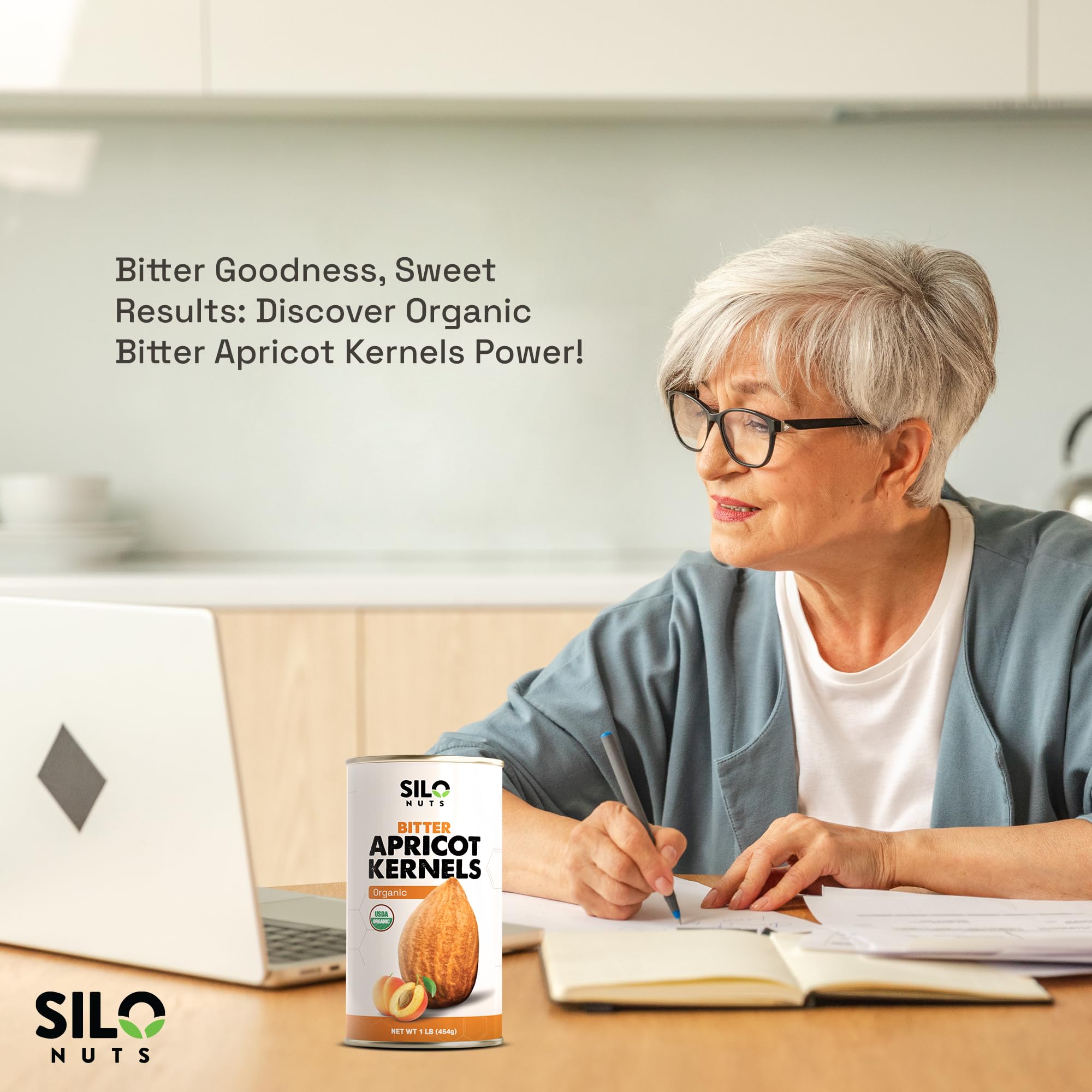 Additive-free SILO NUTS bitter apricot kernels preserve natural flavor for healthy cooking