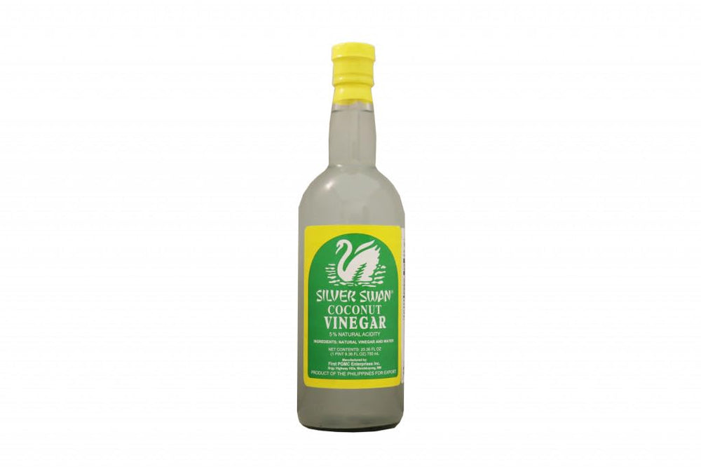 Silver Swan Coconut Vinegar bottle front view, ideal for dressings and marinades.
