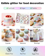 SIMEKKO edible glitter dusting powder perfect for cake and cookie decoration
