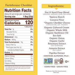 Simple Mills almond flour crackers ingredients laid out for healthy snacking.