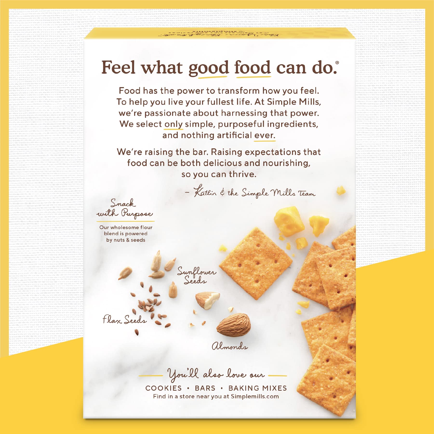 Simple Mills Almond Flour Crackers pantry pack ready for lunches and picnics.