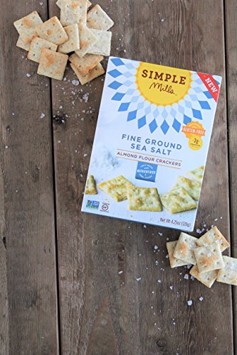 Simple Mills almond flour crackers sea salt dip pairing, elevating dips with a crunchy bite.