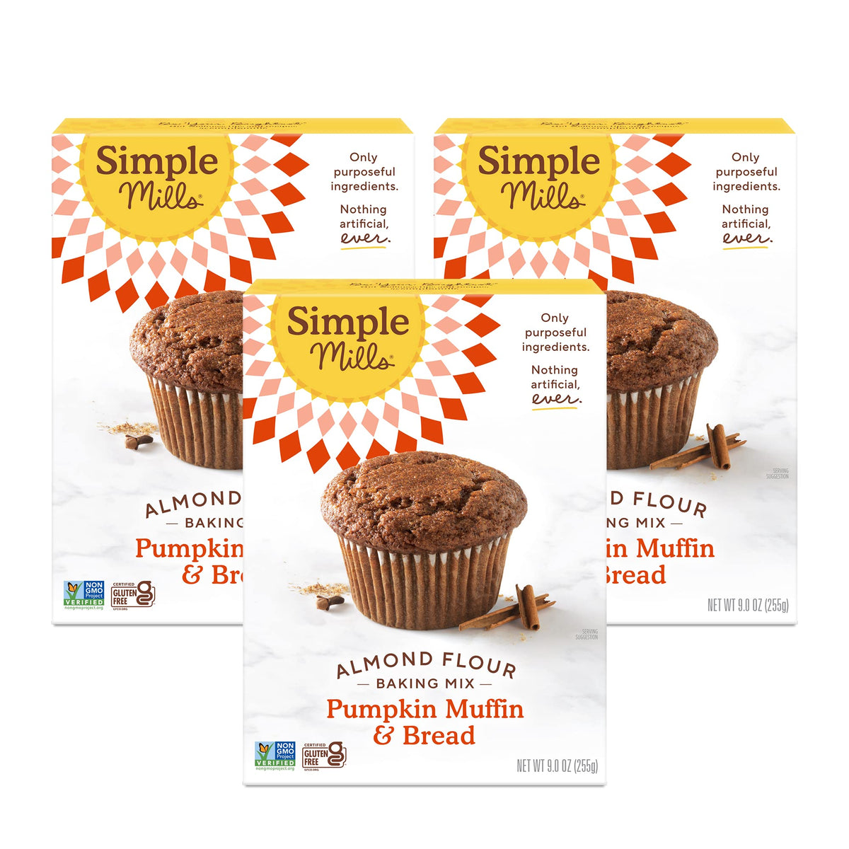 Simple Mills almond flour pumpkin bread mix box, gluten-free baking option