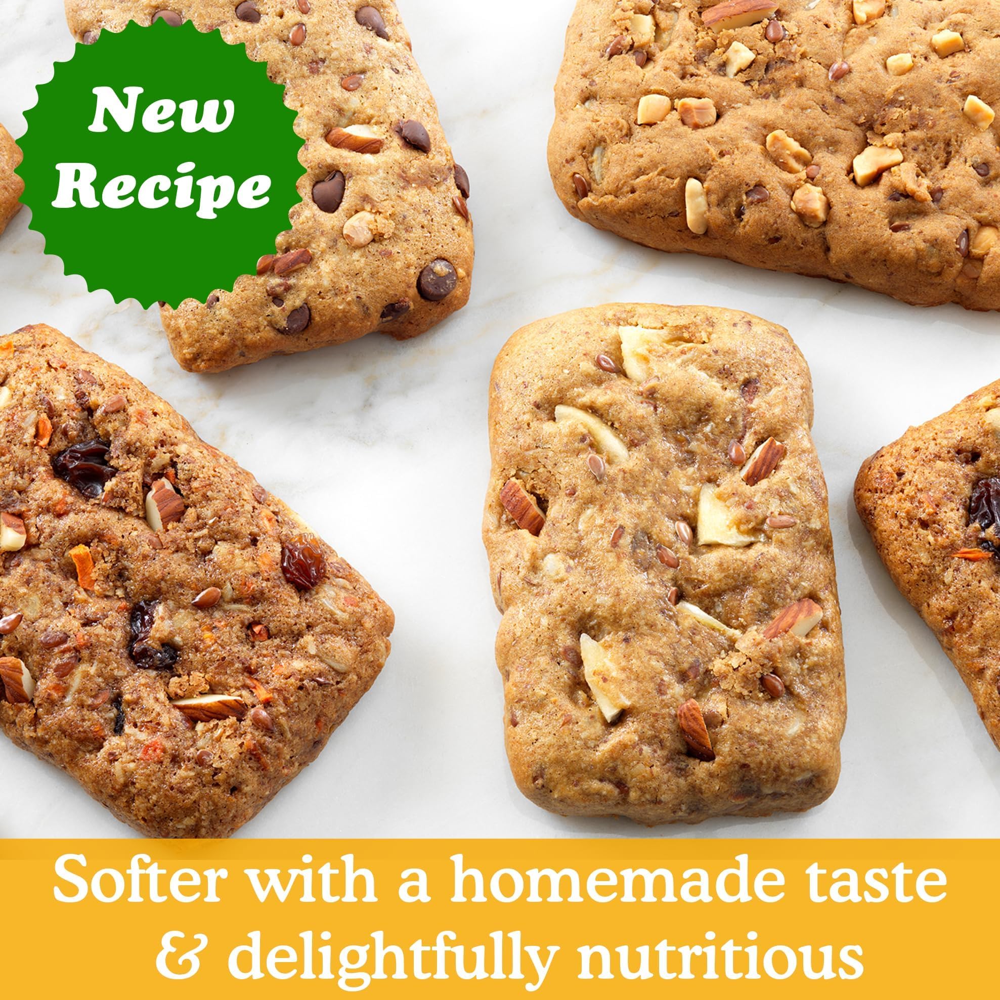 Simple Mills Bar almond flavor with visible crumb texture for tasting.