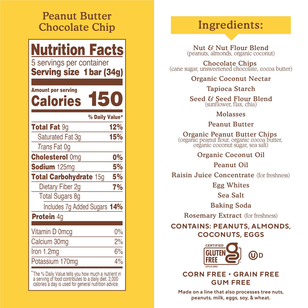 Simple Mills Bar Soft Bake PB Chocolate Almond bar slice – convenient portion for mid-day energy.