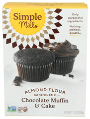 Simple Mills chocolate muffin mix box ready for quick, premium baking.