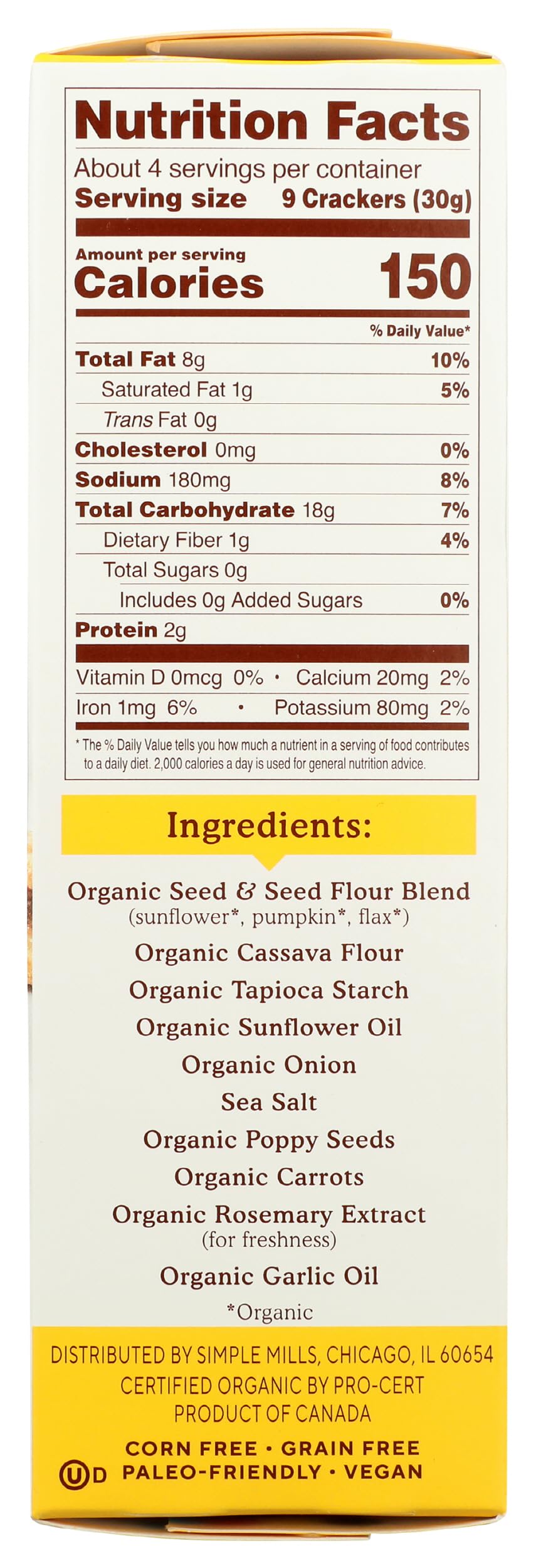 Simple Mills Cracker Seed Everything reveals a seed-forward blend for a crunchy, wholesome snack.
