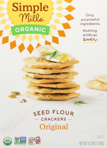 Simple Mills Cracker Seed Original cracker close-up reveals crisp texture.
