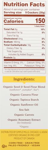 Simple Mills Cracker Seed Original close-up showcasing seed blend flavor.