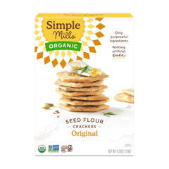 Simple Mills Cracker Seed Original packshot highlights premium ingredients.