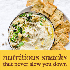 Simple Mills crackers ready for dips like hummus or avocado.