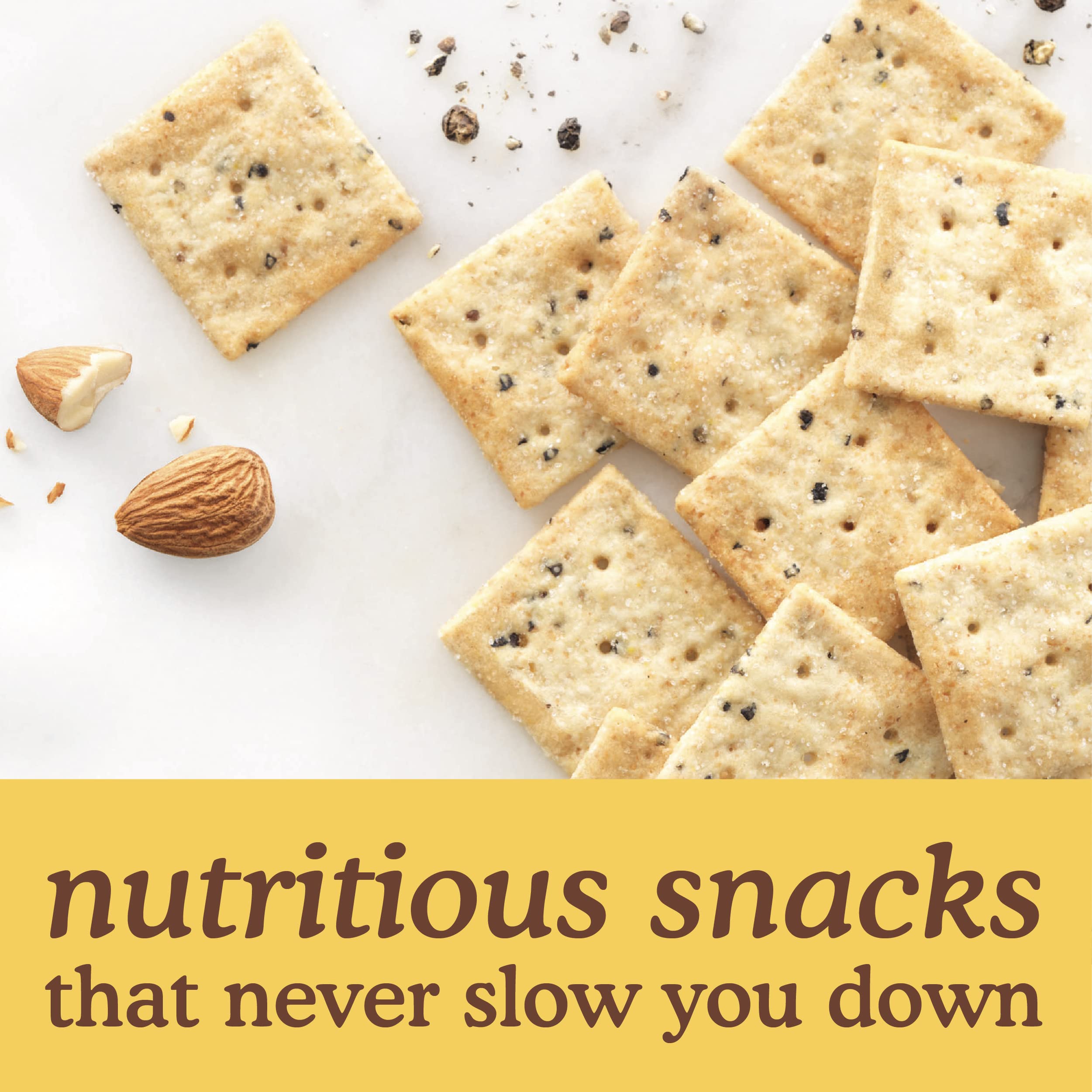 Simple Mills cracker paired with cheddar cheese for appetizing bite