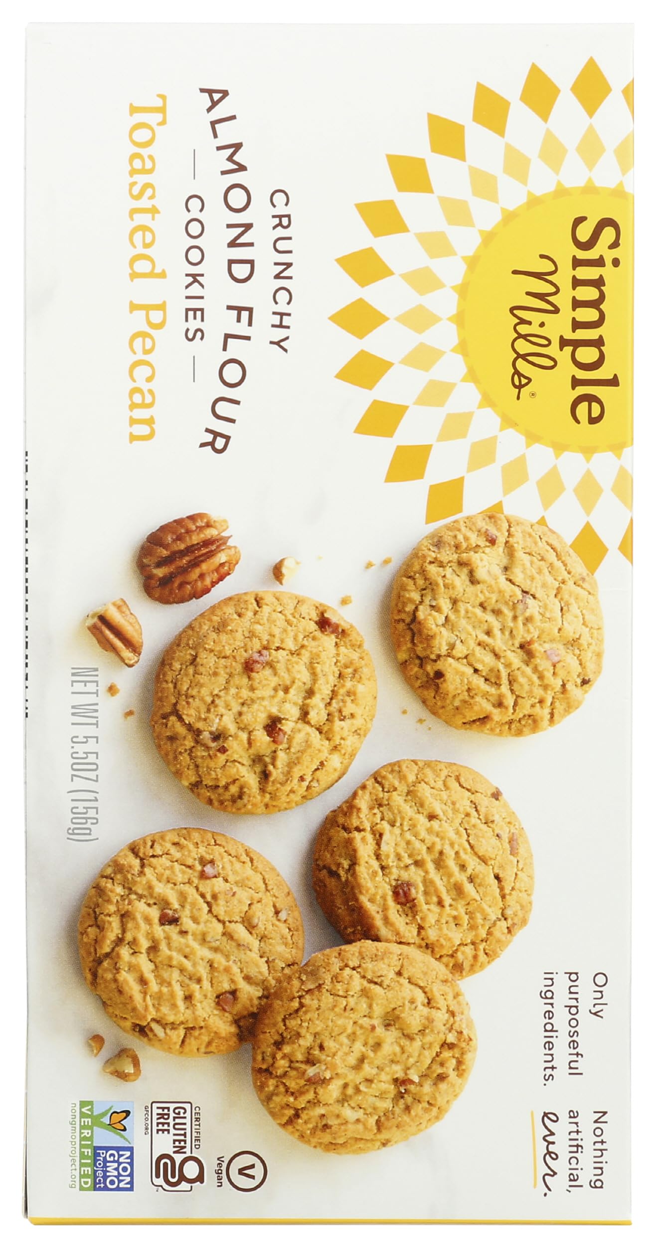 Simple Mills gluten-free vegan snack box on shelf