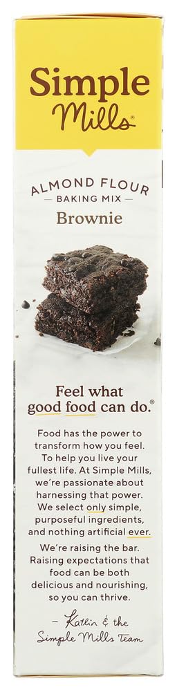 Simple Mills brownie snack-time setup for a quick treat