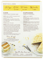 Simple Mills Mix Cake Vanilla dry mix in bowl ready to blend for baking.
