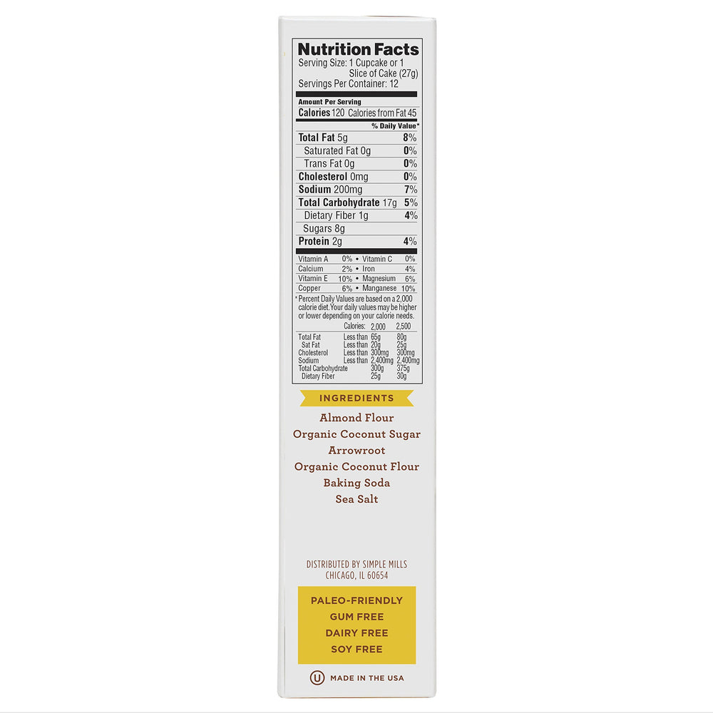 Simple Mills Mix Cake Vanilla prep on the counter suggests quick, flexible baking projects.