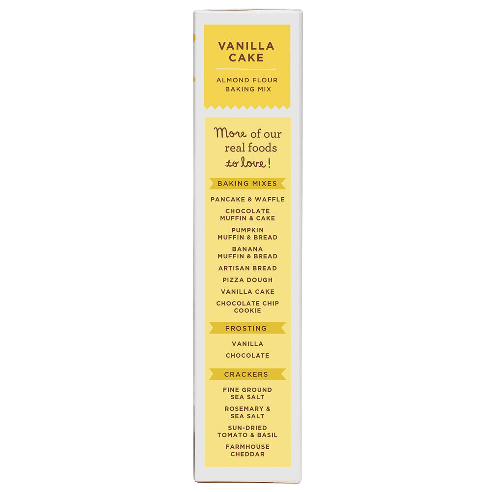Simple Mills Mix Cake Vanilla vanilla powder close-up highlighting aromas for home baking.