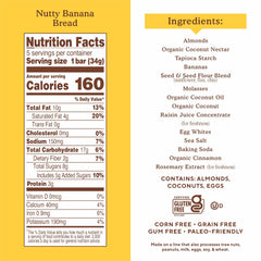 Simple Mills Nutty Banana Bread Bar close-up, almond flour snack with banana flavor for on-the-go energy.