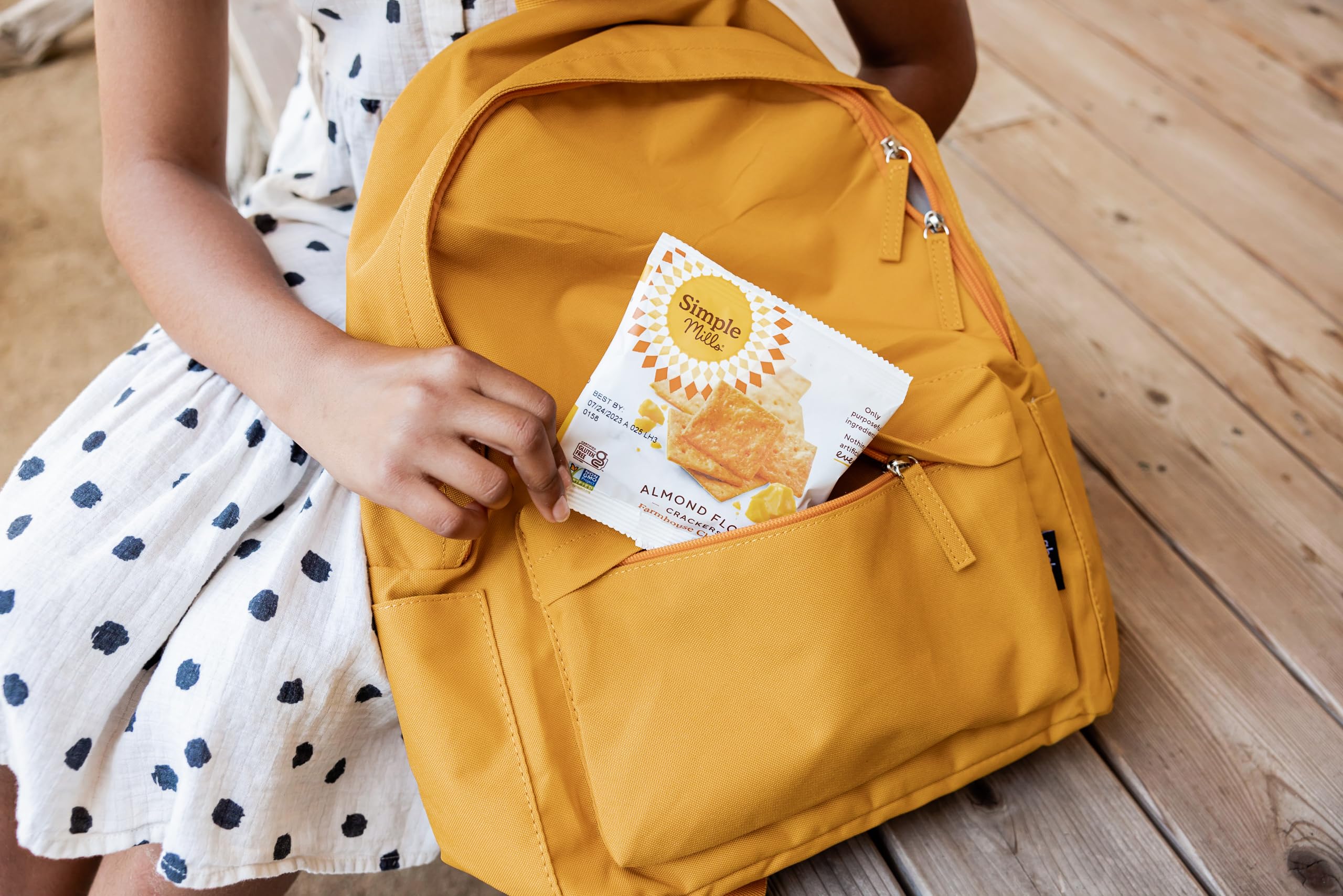 Packaging shows gluten-free and non-GMO focus for trust.