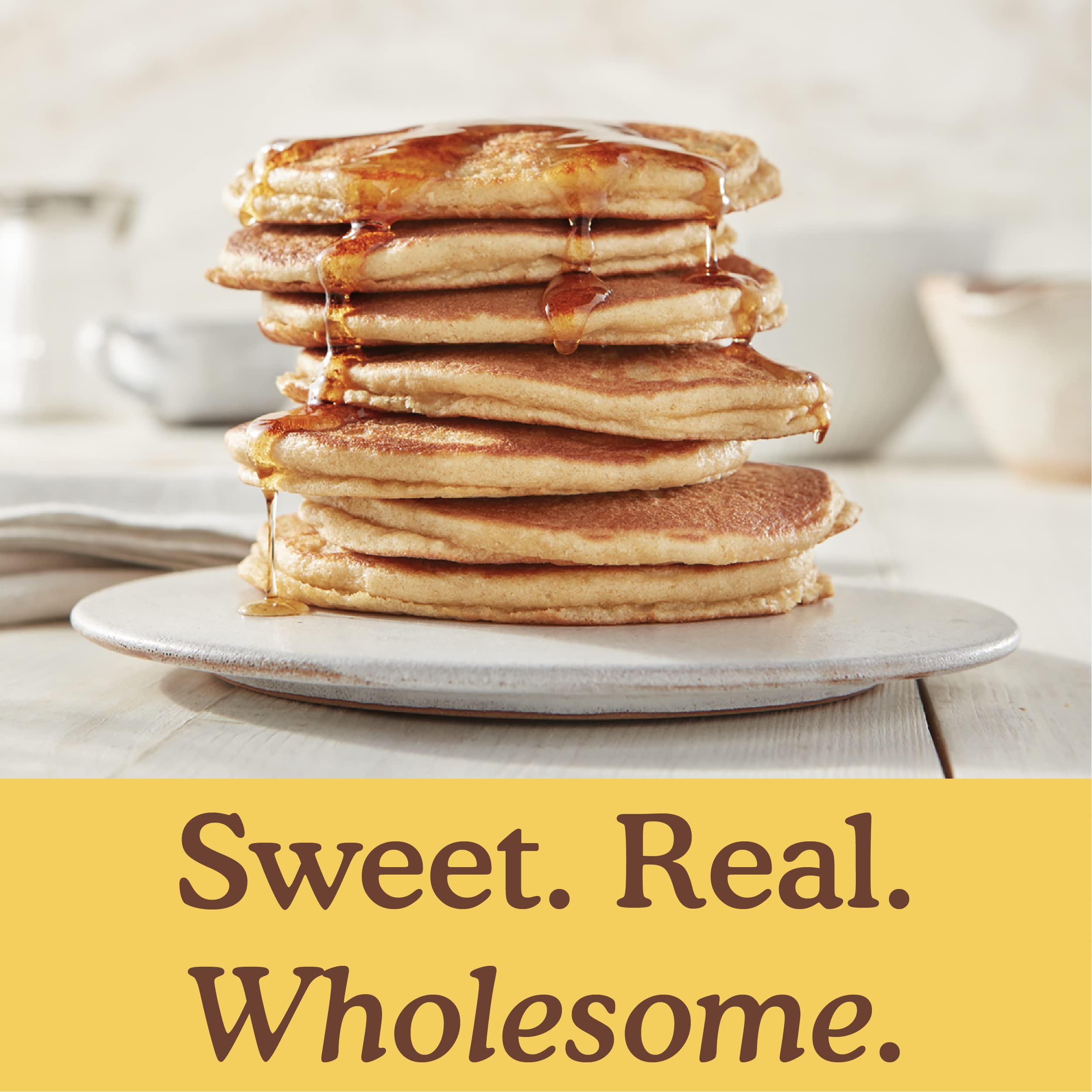 Simple Mills Pancake Mx Almond Flour Prtn ingredient closeup highlighting natural ingredients.