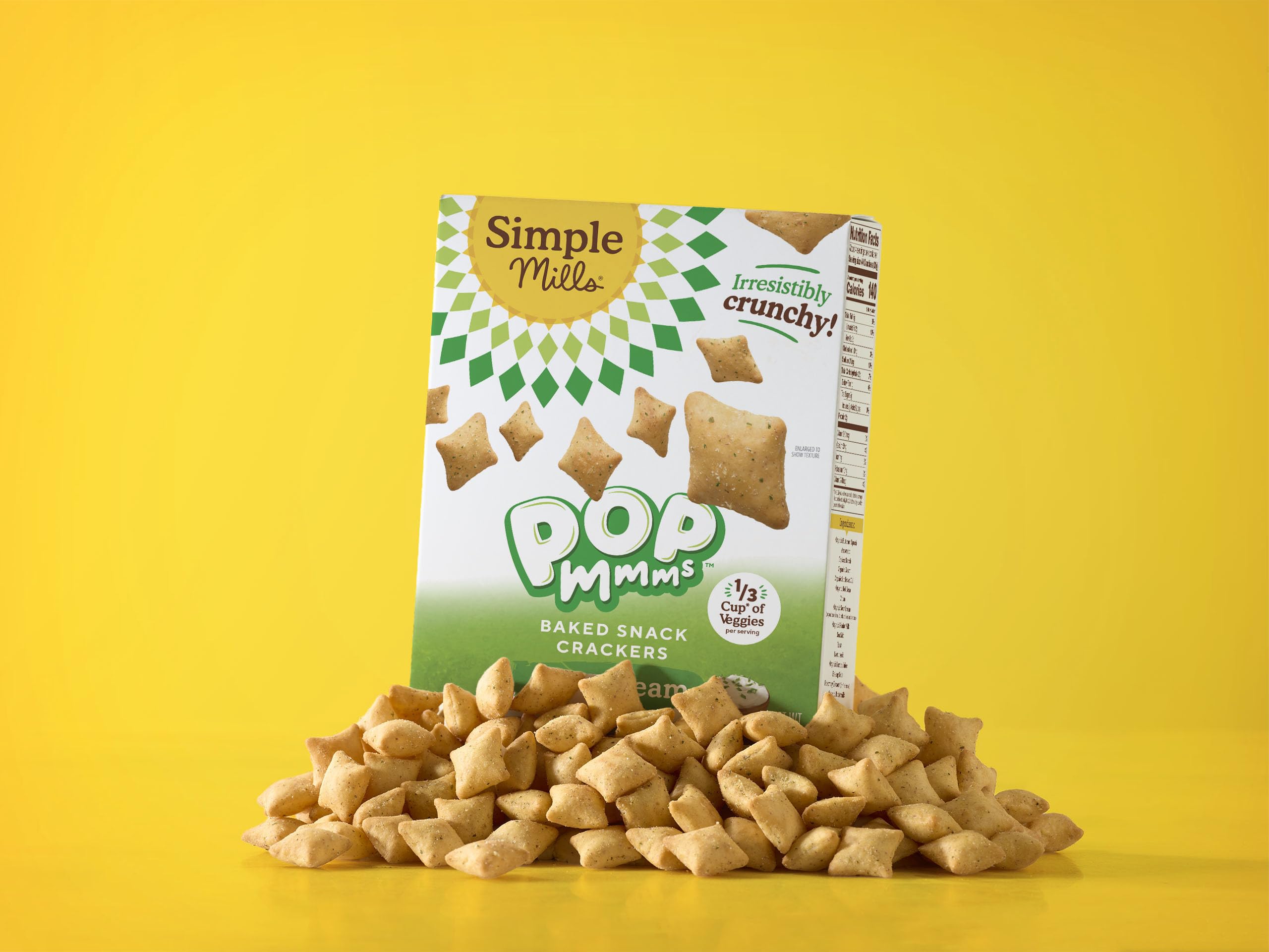 Simple Mills Pop Mmms after-school snack with creaminess and crunch.