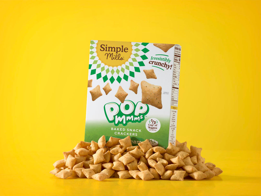 Simple Mills Pop Mmms after-school snack with creaminess and crunch.
