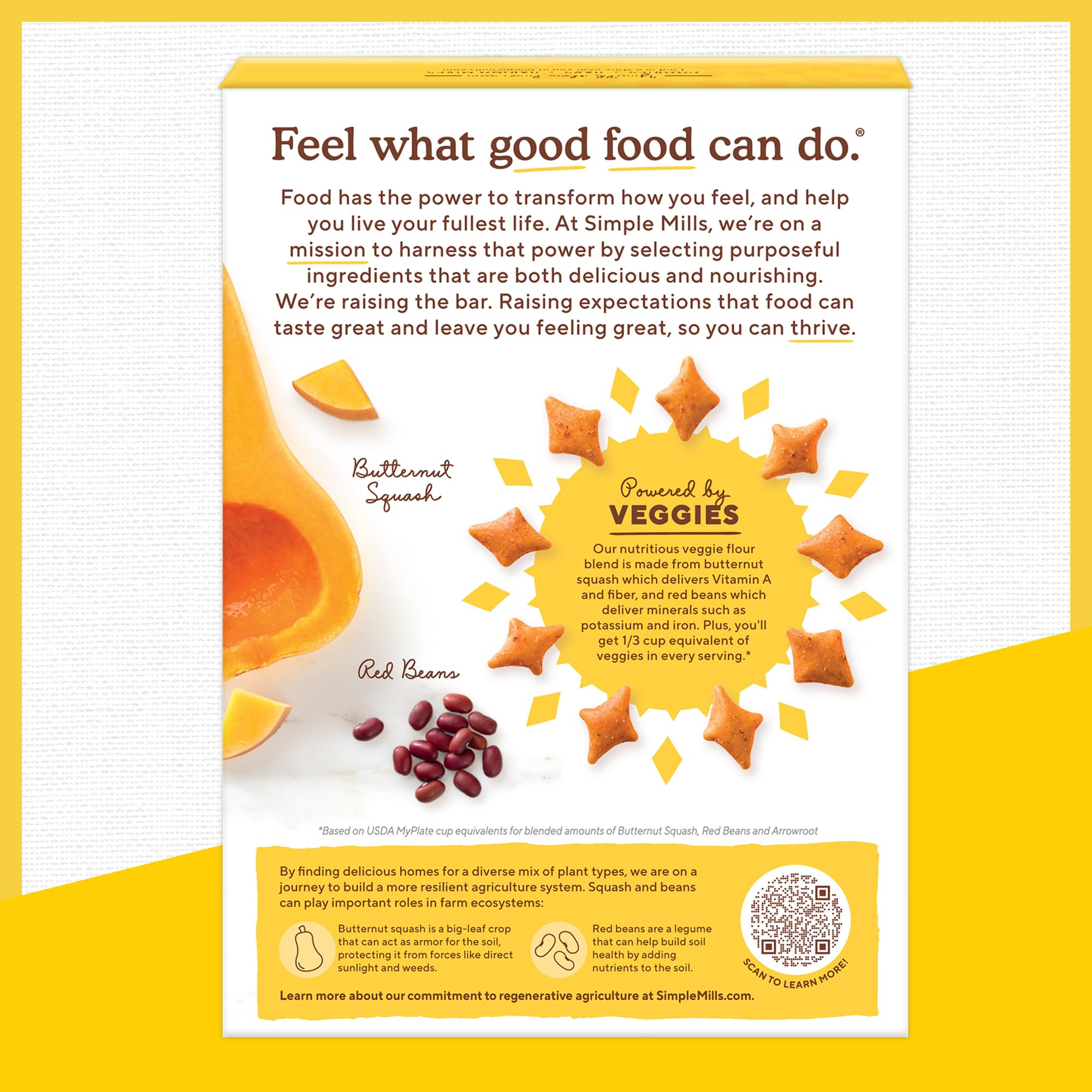 Simple Mills Pop Mmms Pizza nutrition panel highlights veggie-based ingredients.