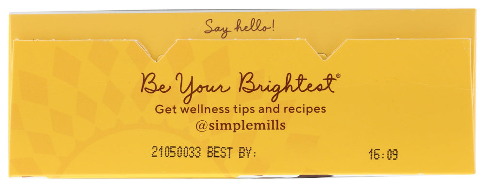 Simple Mills Sweet Thins Choco Brownie served with yogurt, a flavorful pairing.