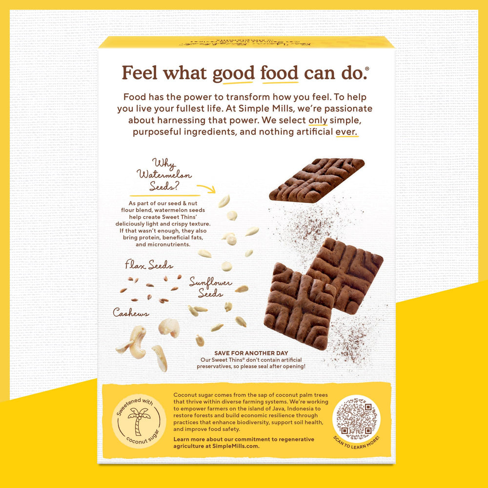 Simple Mills Sweet Thins coconut sugar sweetness detail