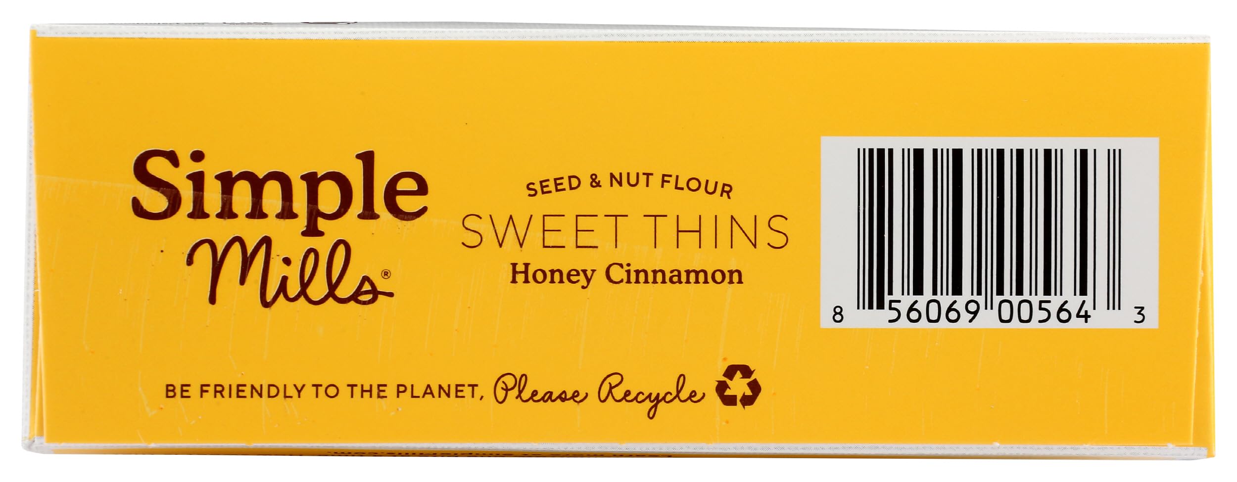 Simple Mills Sweet Thins Honey Cinnamn ingredients visible, clean label for mindful snacking.