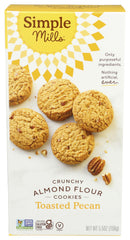 Simple Mills Toasted Pecan Almond Flour Cookies pack, gluten-free vegan snack option