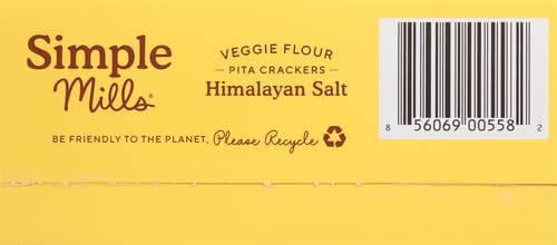 Prominent packaging of Simple Mills Veggie Pita Crackers