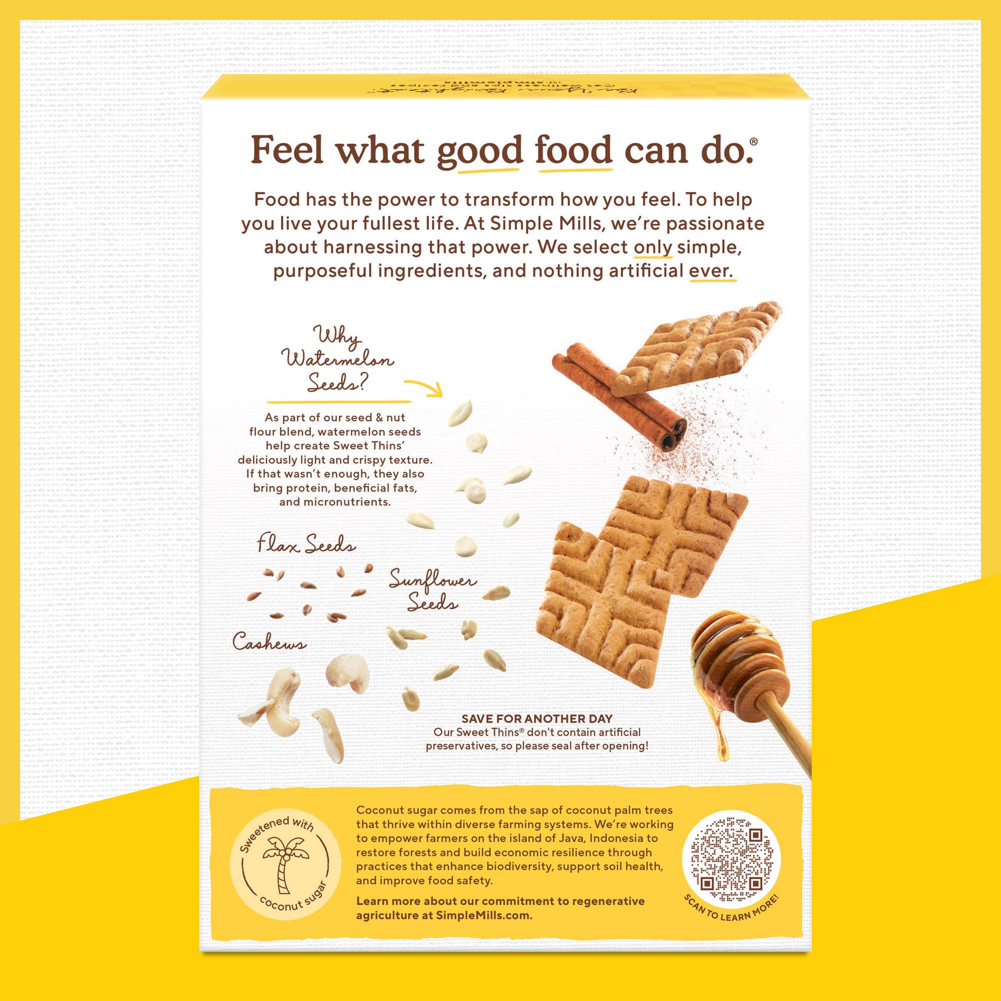 Close-up of watermelon seed flour used in Simple Mills ingredients.