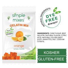 Simple Mixes gelatin dessert lime variety pack; zesty flavor and quick setting