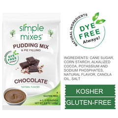 Simple Mixes pudding mix stir action demonstrates easy whisk in seconds