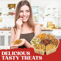 Simple Orchards Easter Nuts Gift Basket display with cashews and pistachios, great for holidays