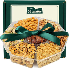 Simple Orchards Easter Nuts Gift Basket gift platter, perfect for sharing at celebrations.