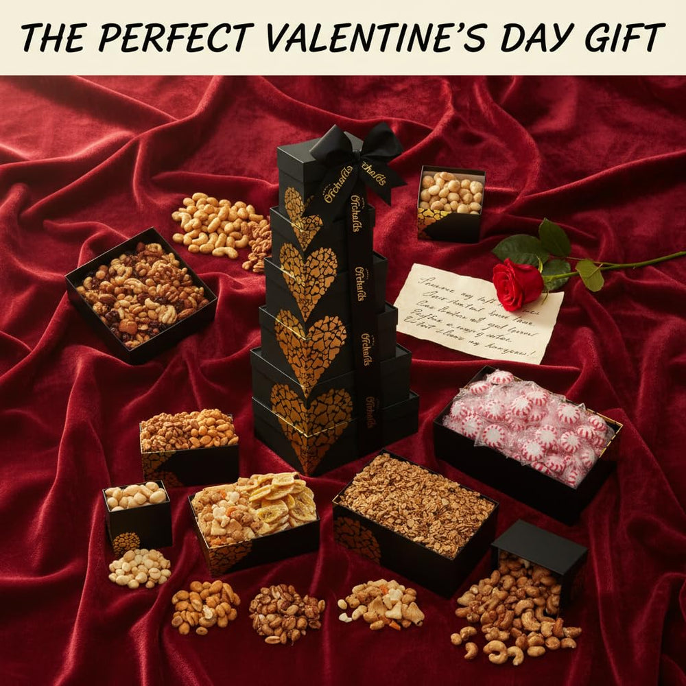 Simple Orchards elegant-presentation-nut-gift-box highlights premium packaging for any occasion.