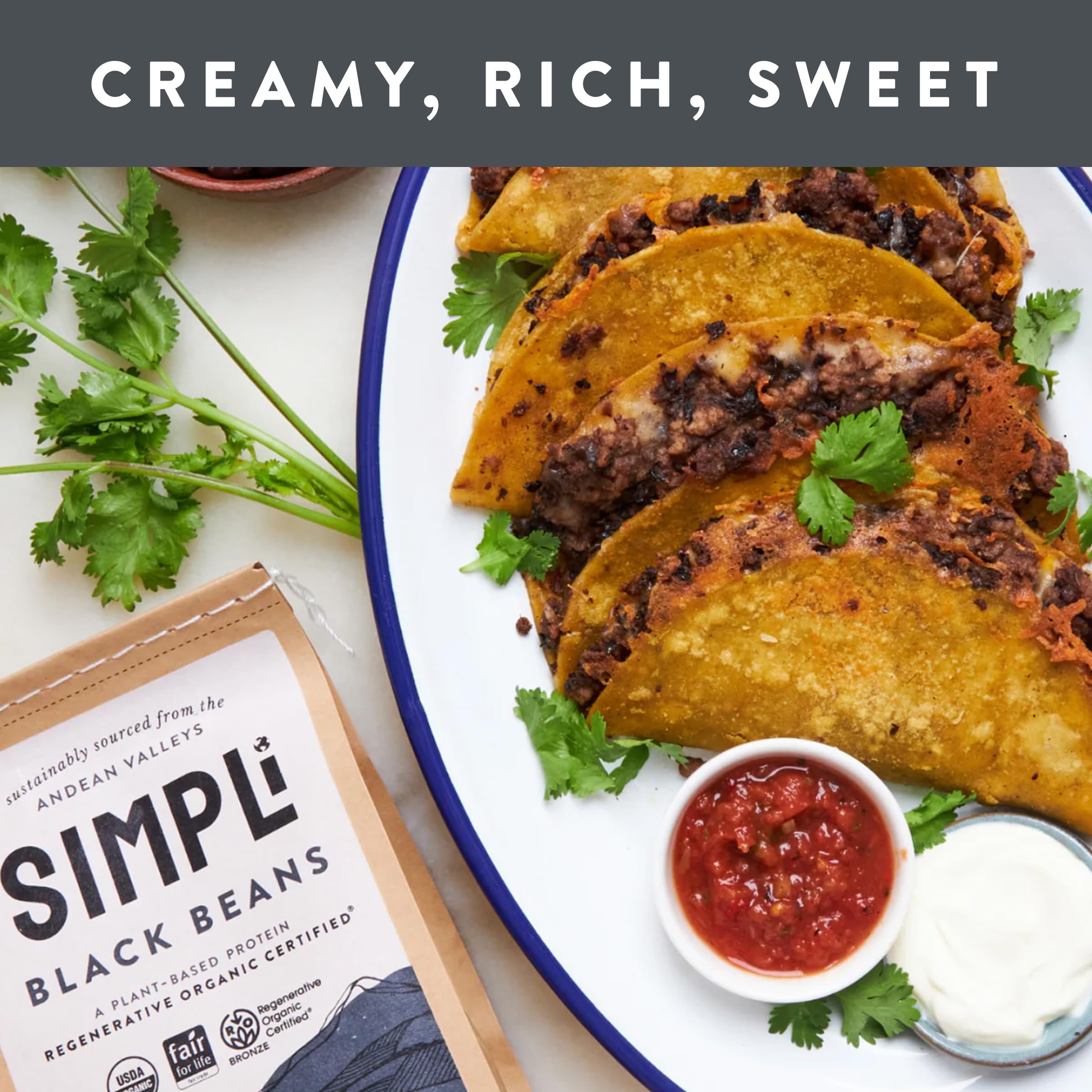 SIMPLi creamy, rich black beans flavor elevates recipes