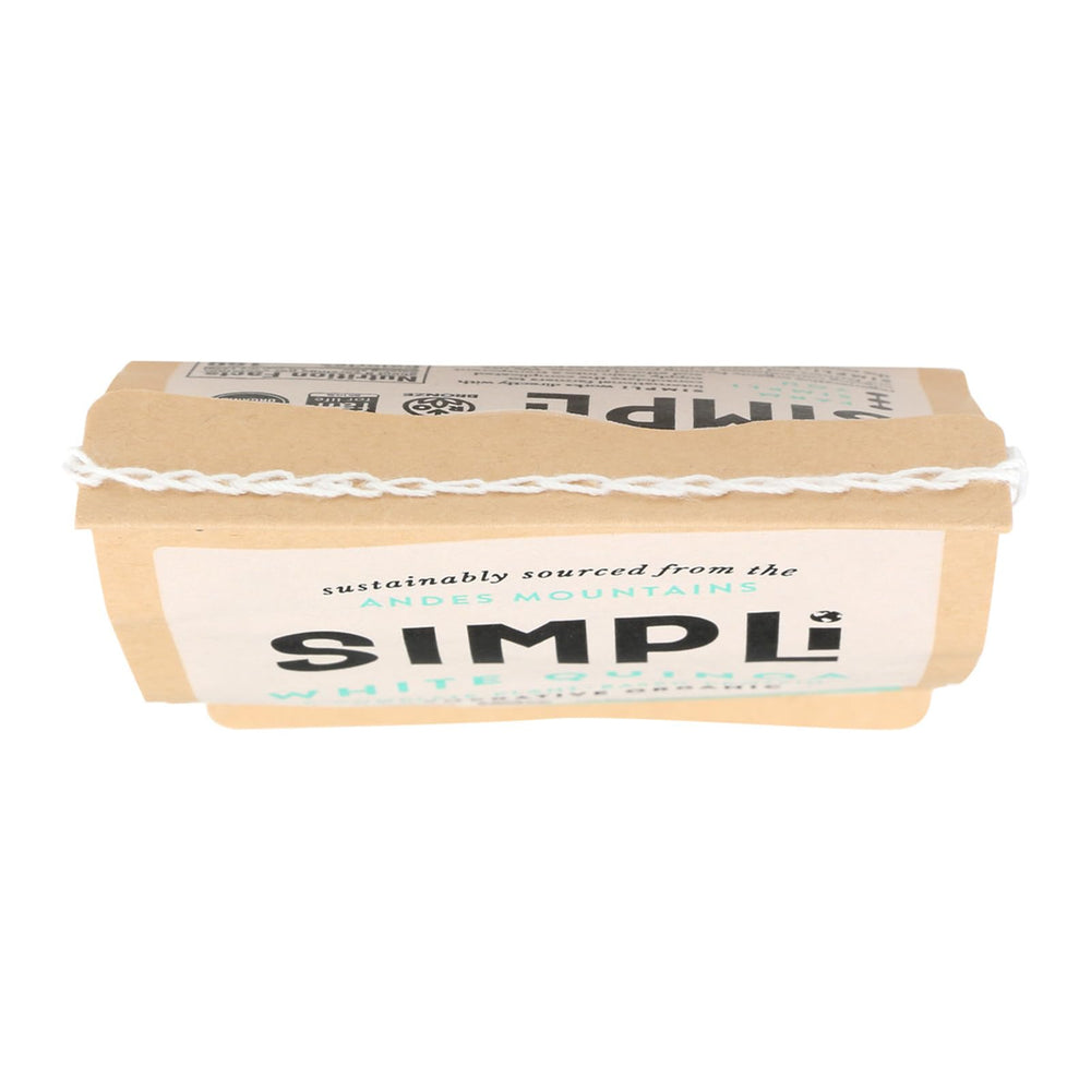 SIMPLi Quinoa White Organic ready-to-serve bowl plated with delicate flavor base.