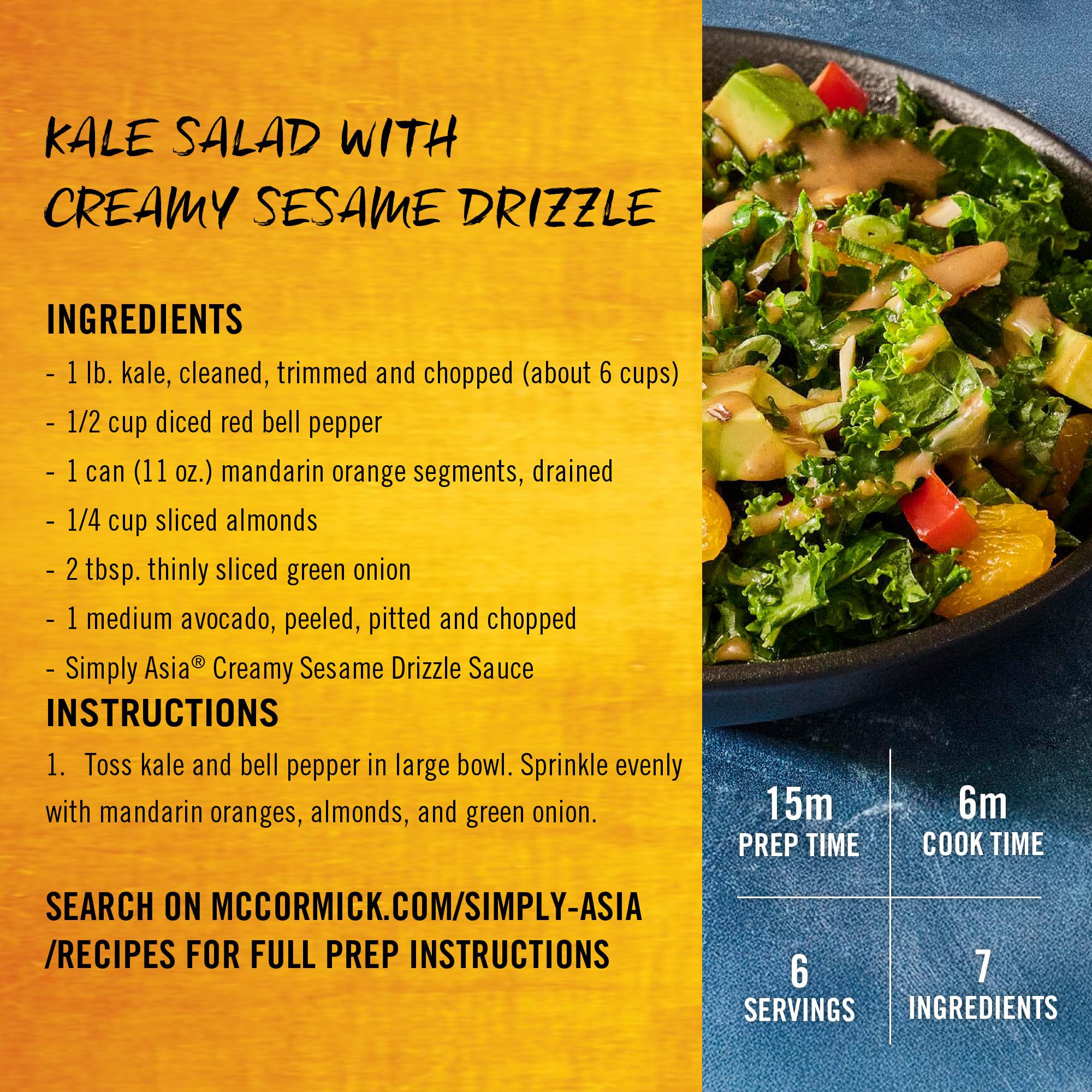 Simply Asia Creamy Sesame Chicken glaze adds savory finish