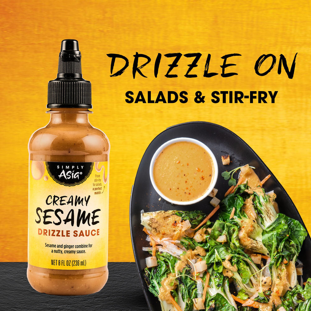 Simply Asia Creamy Sesame Dipping Sauce ready for appetizers