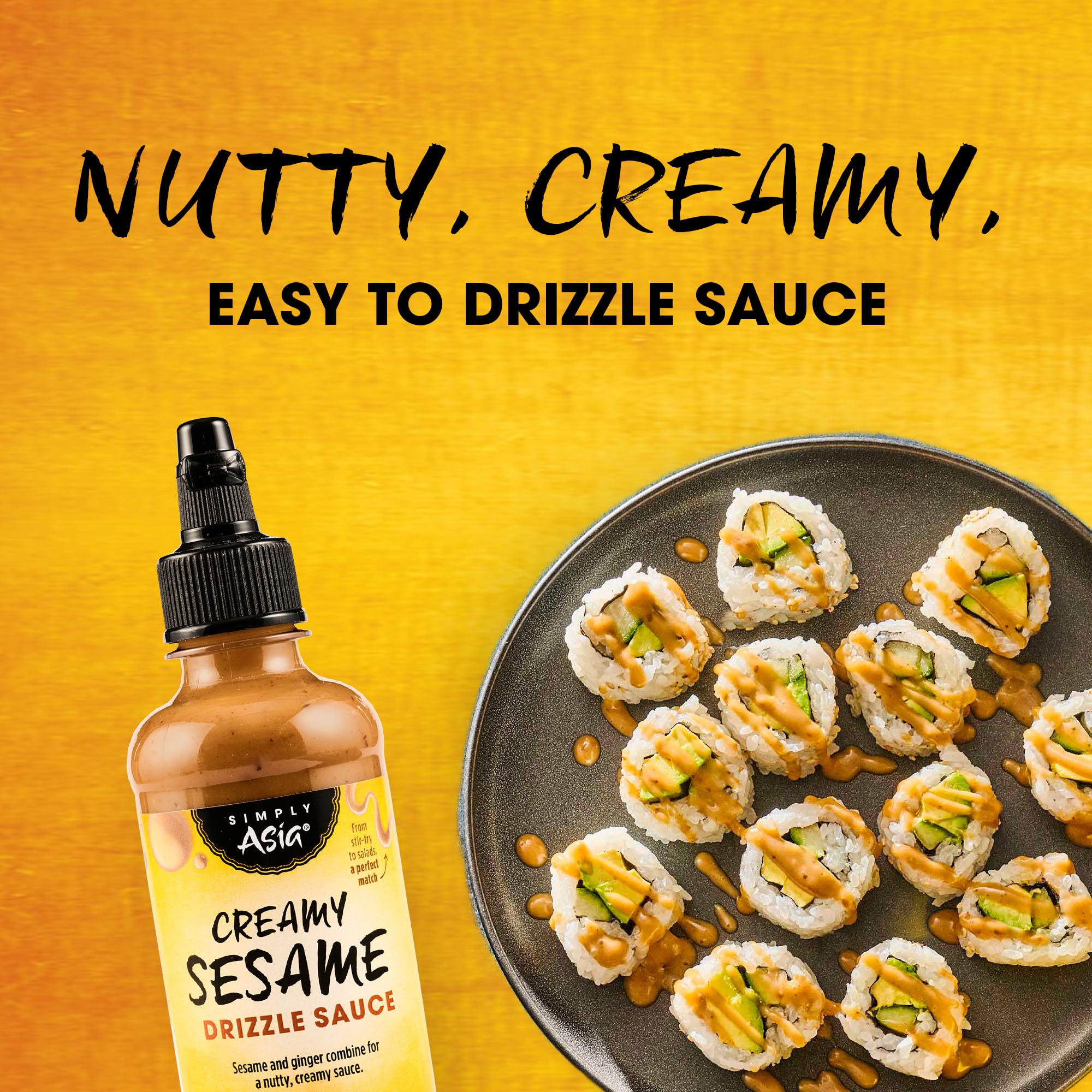 Simply Asia Creamy Sesame Sauce Glossier finish ideal for finishing dishes