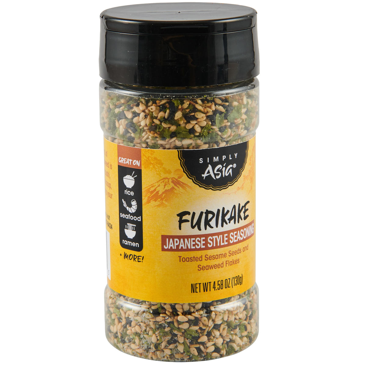 Simply Asia Furikake jar label with sesame and seaweed for umami rice